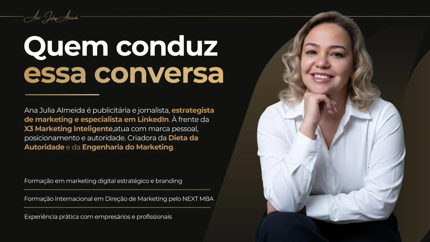 Ana Julia Almeida, publicitária, jornalista e estrategista de marketing